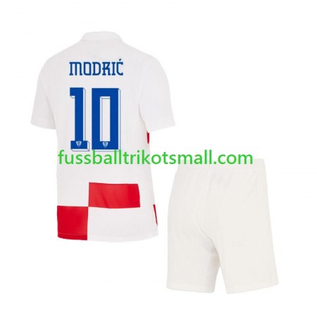 Fußballtrikots Kroatien Luca Modrić 10 Kinder EURO 2024 Kurzarm Heimtrikotsatz kaufen